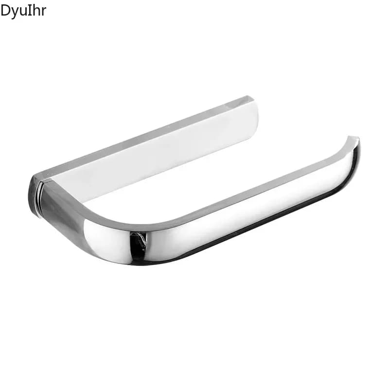 1pc Brass Chrome Electroplating Rectangular Wide Side European Simple Bathroom Hand Tray | Paper Holder | Toilet Paper