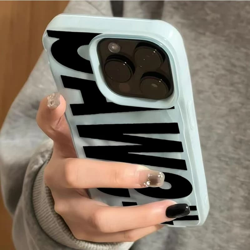 Cover per telefono SWAG con lettere grandi per iPhone 17 16 Plus 15 Pro 14 13 12 11 Pro Max 17 Air 16E, cover posteriore antiurto in TPU per uomo e donna