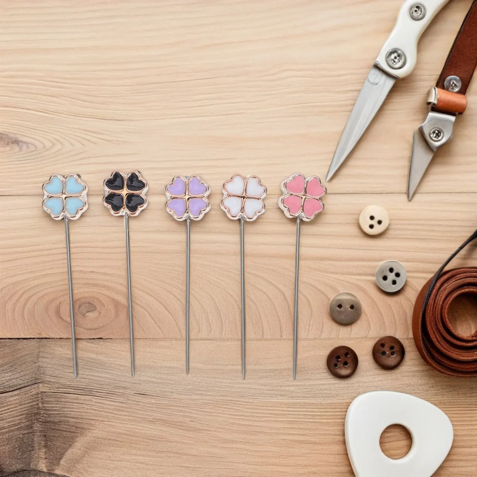 20Pcs Muslim Hijab Pearlescent Scarf Pins Resin Brooch Shawl Clips Secure Non-Slip Dressmaker Safety Pins for Women