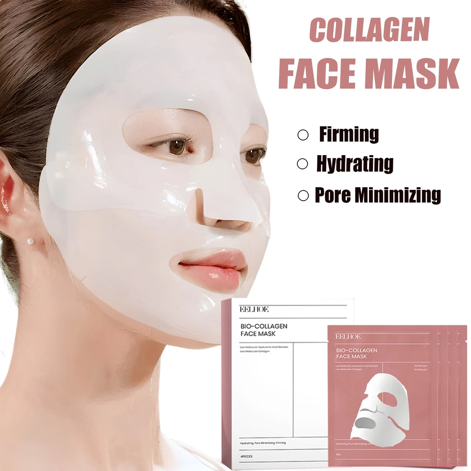 2025 Face mask for bio collagen Reduce pores Deep hydration Night mask Moisturizing Refreshing Retardant Face Skin Care