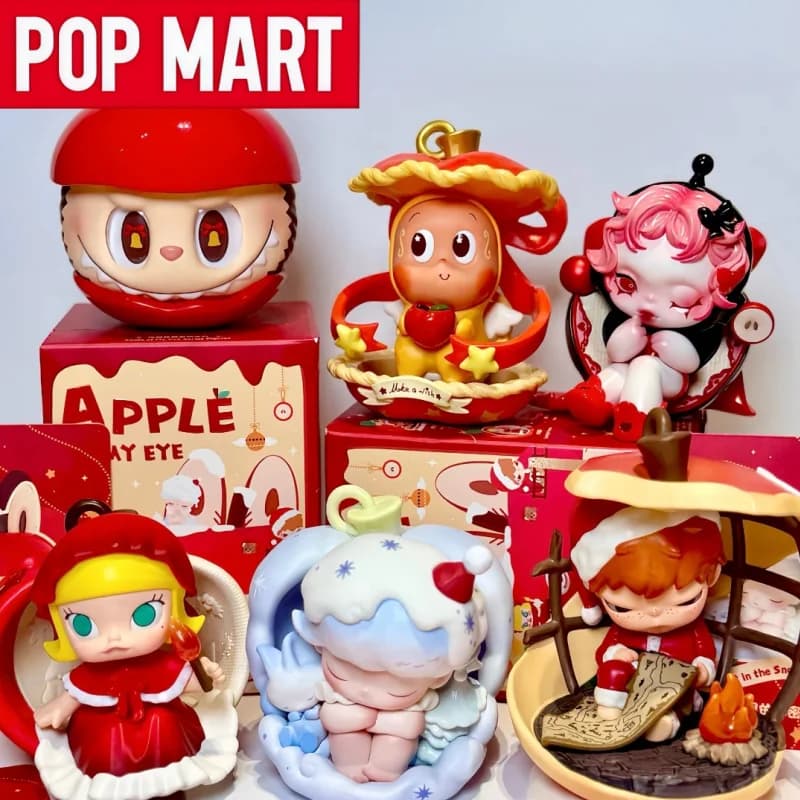 POP MART Serie originale Apple Of My Eye Scatola cieca Guess Borse Giocattoli Bambole Figura anime carina Decorazione scatola misteriosa Regalo di Natale