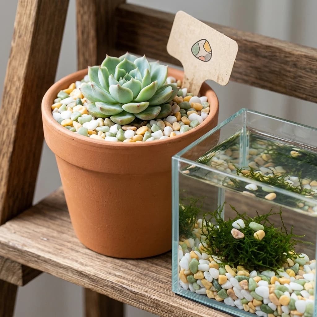 Bonsais Fish Tank Vase Plant Stone Natural Mixed Pebbles Stone Mixed Pebbles For Succulent-Pots Garden Flowerpot Mixed Pebbles