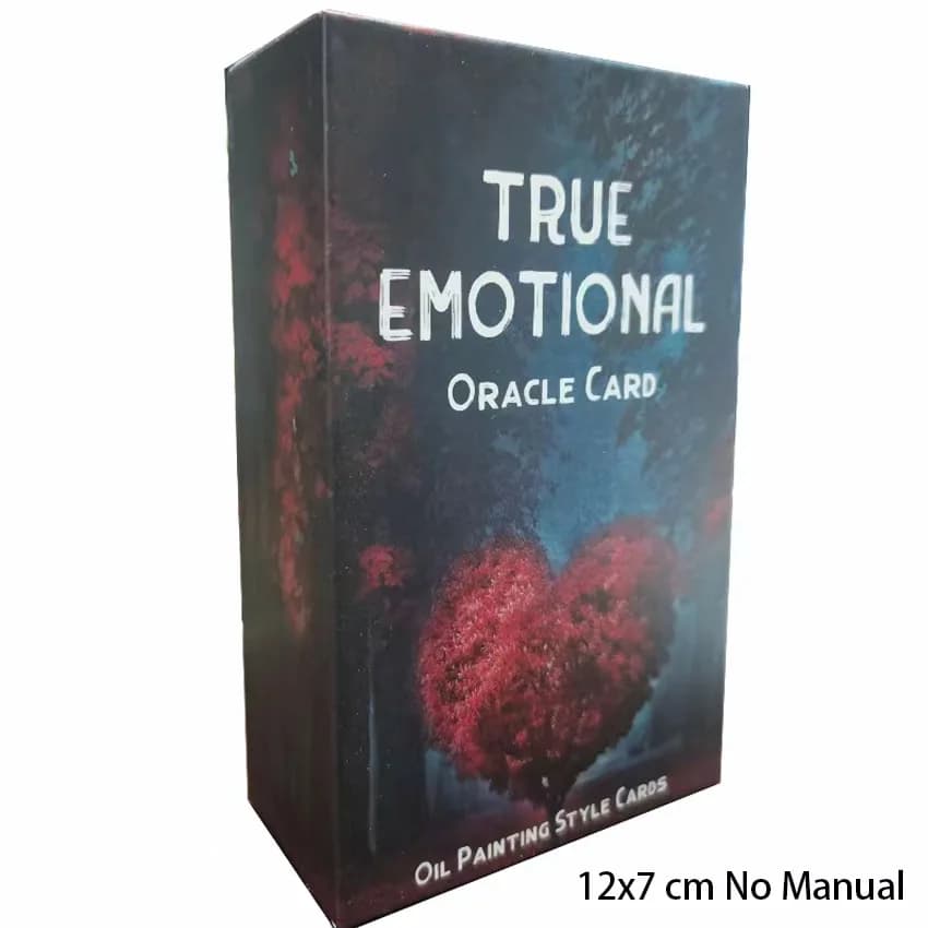 Giochi di carte Oracle emozionali reali 12x7 cm senza manuale