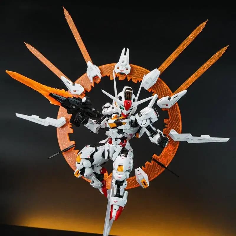 Supa Mgsd Q Version Aerial The Witch From Mercury Kit Modello da Assemblare Mobile Suit Giallo Action Figure da Collezione Giocattolo Regalo
