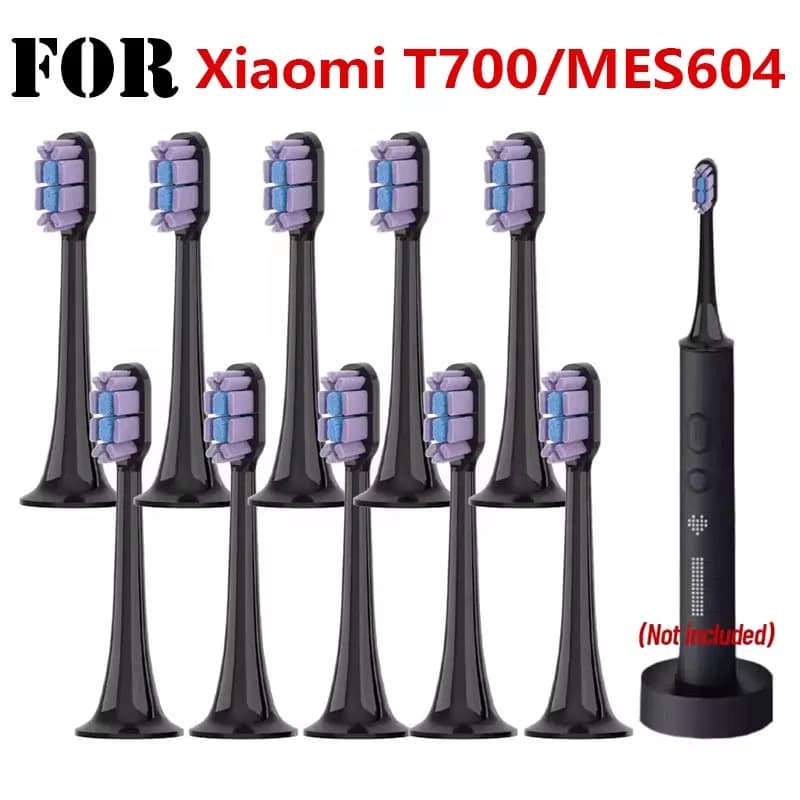 4/8 Pezzi Testine di Ricambio per Spazzolino Elettrico Sonico Xiaomi Mijia T700 MES604, Testine 3D ad Alta Densità per Sbiancamento Orale