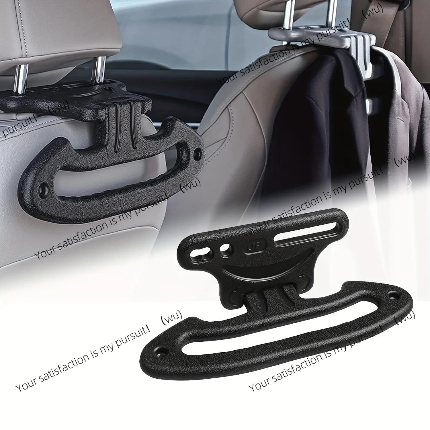 Foldable safety handle for cars Headrest Clothes rack for vehicles