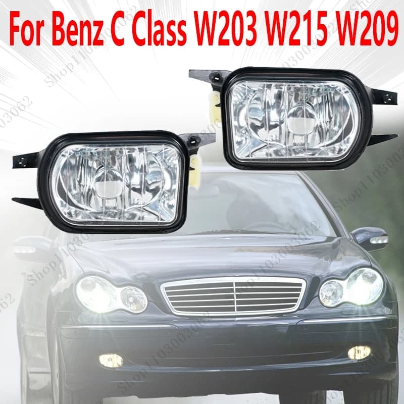 Front bumper Fendinebbia mounting Fendinebbia For Mercedes Benz Class C W203 W215 W209 C230 C240 C320 CL500 CL600 CLK500 SLK230