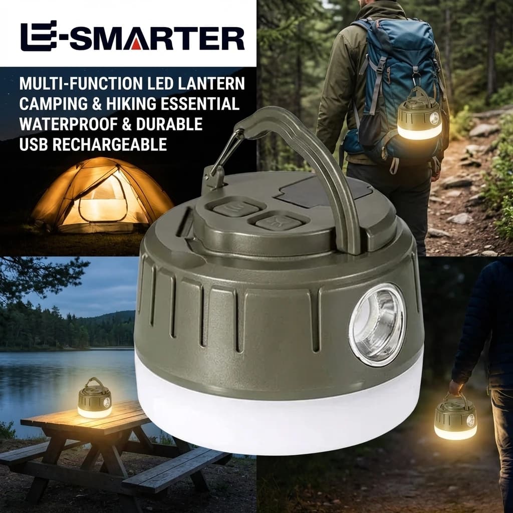 1-10 Pieces LED Lantern Rechargeable USB for Camping, Waterproof, Portable, High Power, for Hiking, Barbecue, Emergency, Hunting