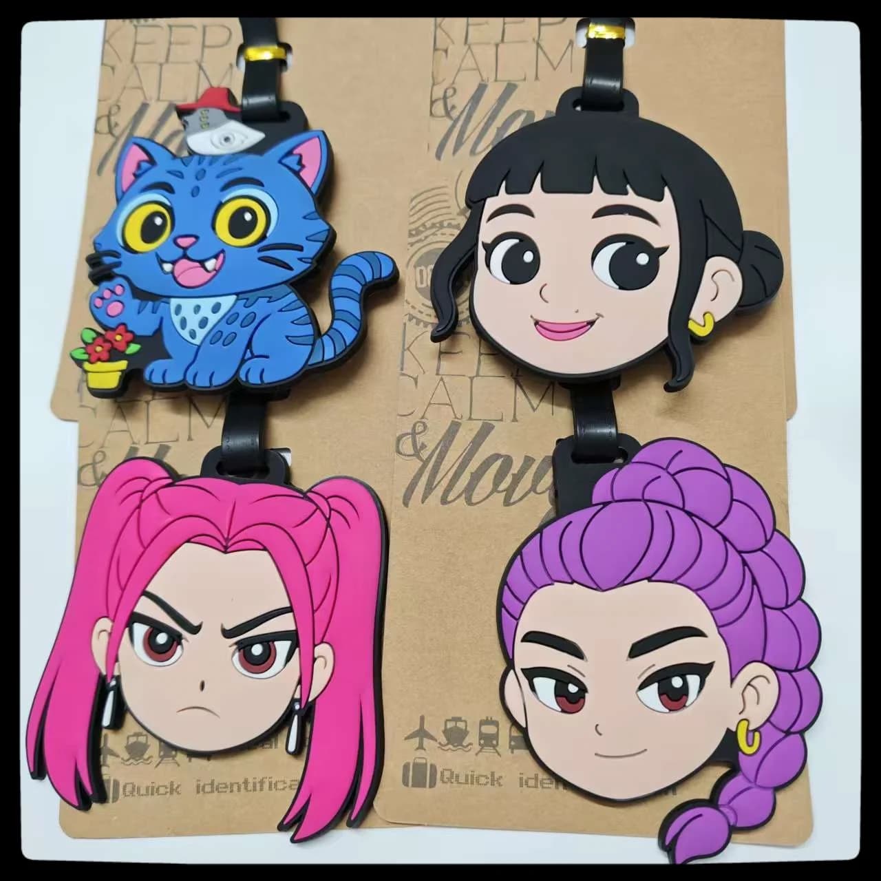 Witch Hunters Anime Luggage Tag K-pop Tiger Travel Supplies Luggage Bag Consignment Identification Tag Boarding Pass