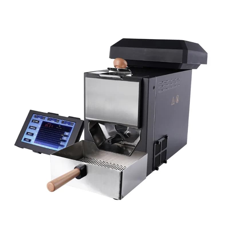200g Professional Home Coffee Bean Roaster with Automatic Roasting Curve Dual System and Bluetooth Indoor Use