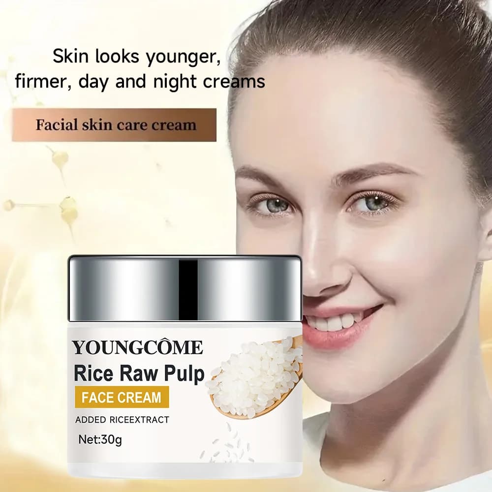 2PCS Crema di Riso Promuove L'elasticità IdratareNouriHerze SerratureUmidità Anti Invecchiamento Viso Lifting Nutriente Riparazione Collagene