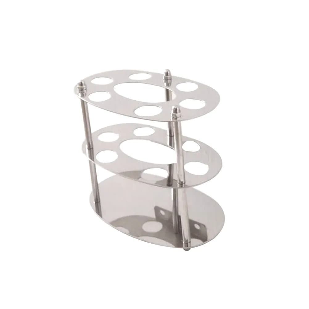 6-Toothbrush 1-Toothpaste Stainless Steel Brush Holder Wall Mount Countertop Bathroom Organizer with Brushed Finish Silvery