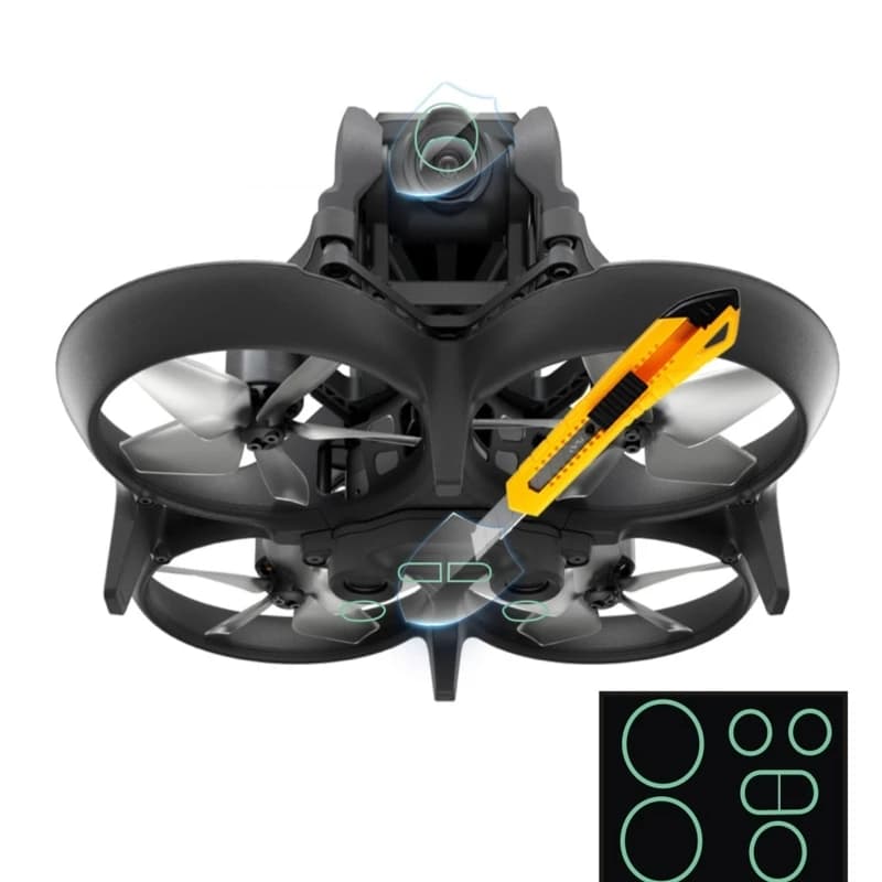 Pellicola Protettiva per Drone DJI Avata, Pellicola Protettiva per Sensori e Occhiali, Pellicola Antigraffio per Lenti DJI Avata, Accessorio Protettivo