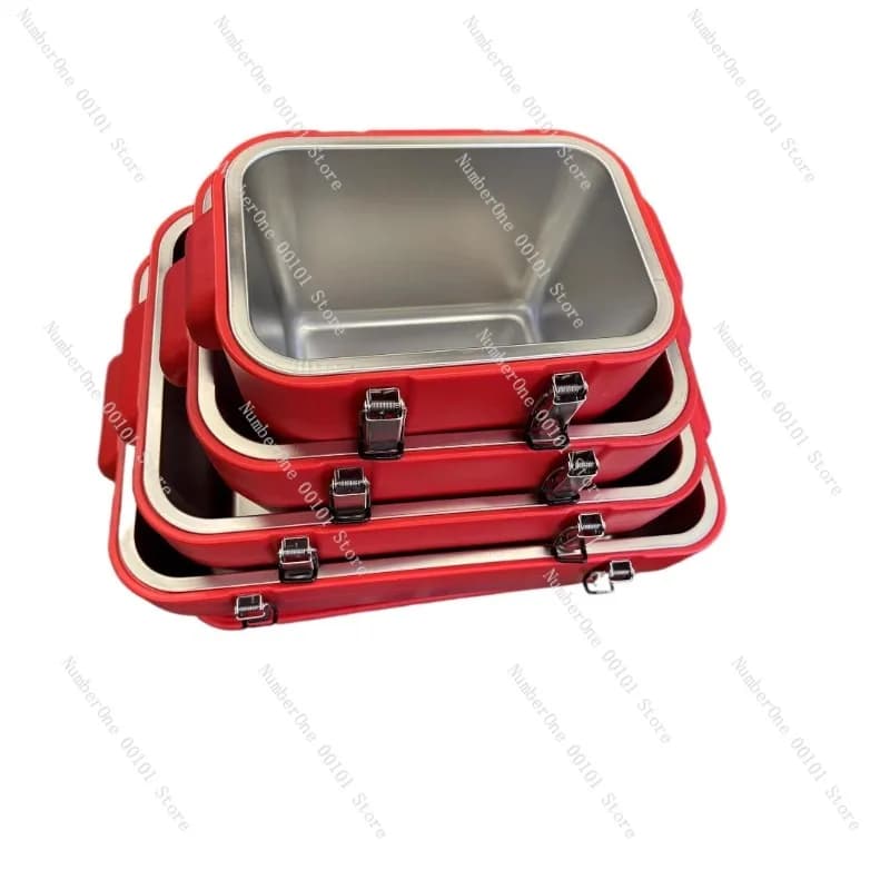 Contenitore Termico in Acciaio Inox per Alimenti, Scatola Isolata per Conservazione a Freddo, Portatile