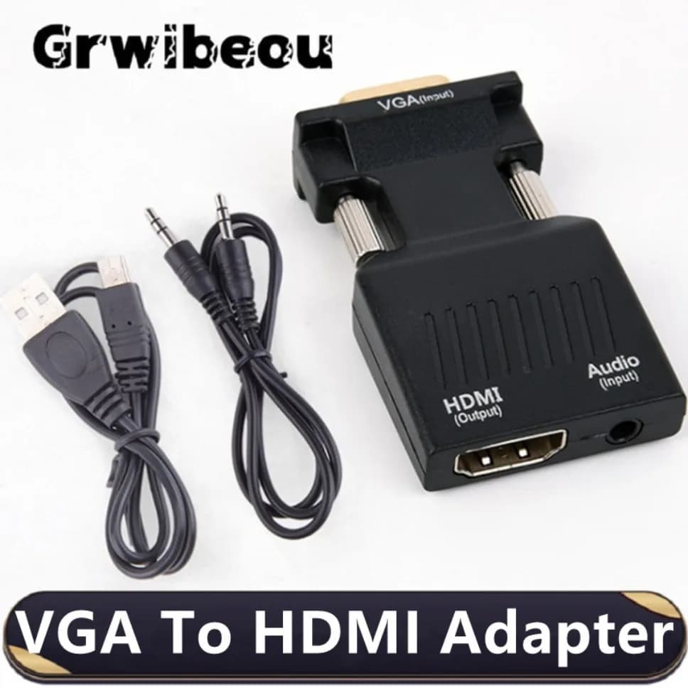 VGA Converter to HDMI 1080P with 3.5 mm audio cable Male VGA Adapter to HDMI female for laptop PC HDTV monitor projector PS3/4