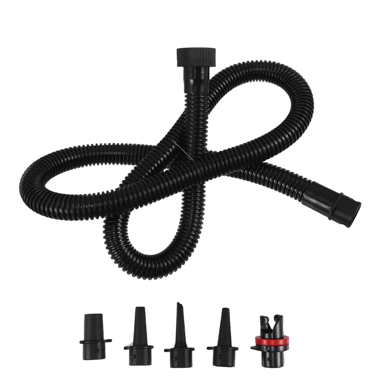 Kit Adattatore Valvola Gonfiabile in PVC per Paddle Board, Kayak, Barca, Spa, Vasca Idromassaggio - Gonfiaggio Rapido e a Prova di Perdite, Tubo Portatile per Pompa ad Aria