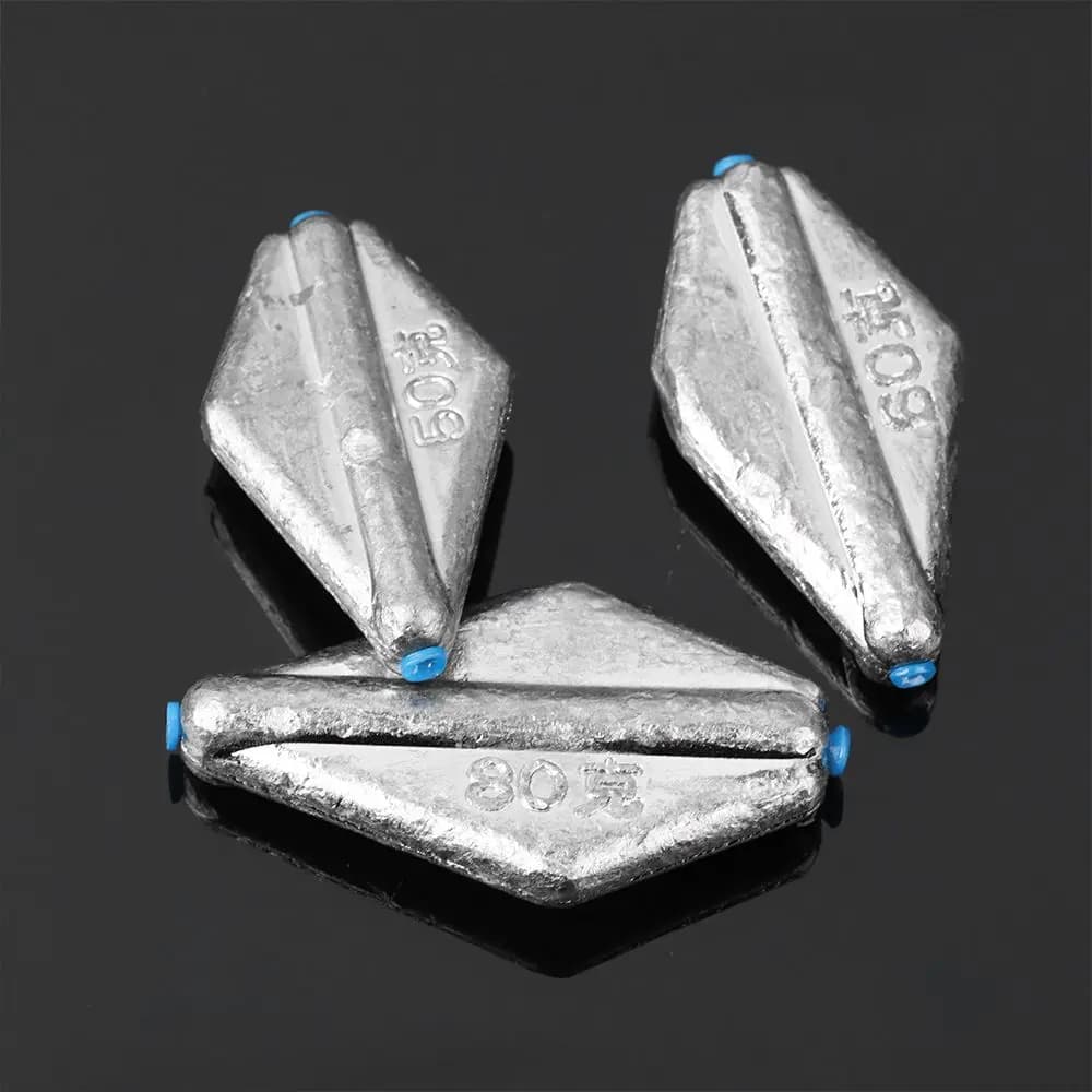 Fishing weight Zavorra 40-120g Flat-shaped pendant Metal mask Sea equipment Electrolytic Lead Fishing Accessories