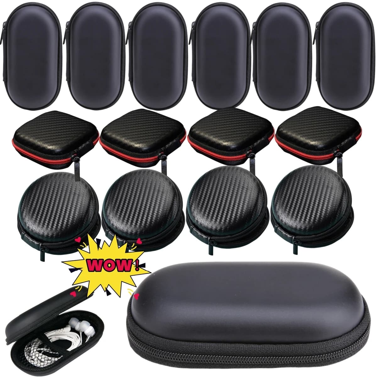 1 - 10PCS New Oxymeter Storage Bag Die Oxymeter Bag Reasonable Layout Potent Space Protective Case Hard Hinge