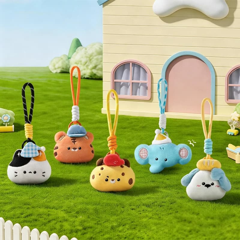 Ciondoli in peluche a forma di animali come portachiavi, graziosi pupazzi, cuccioli, gatti, orsi, decorazioni per borse, ciondoli per zaini scolastici, regali