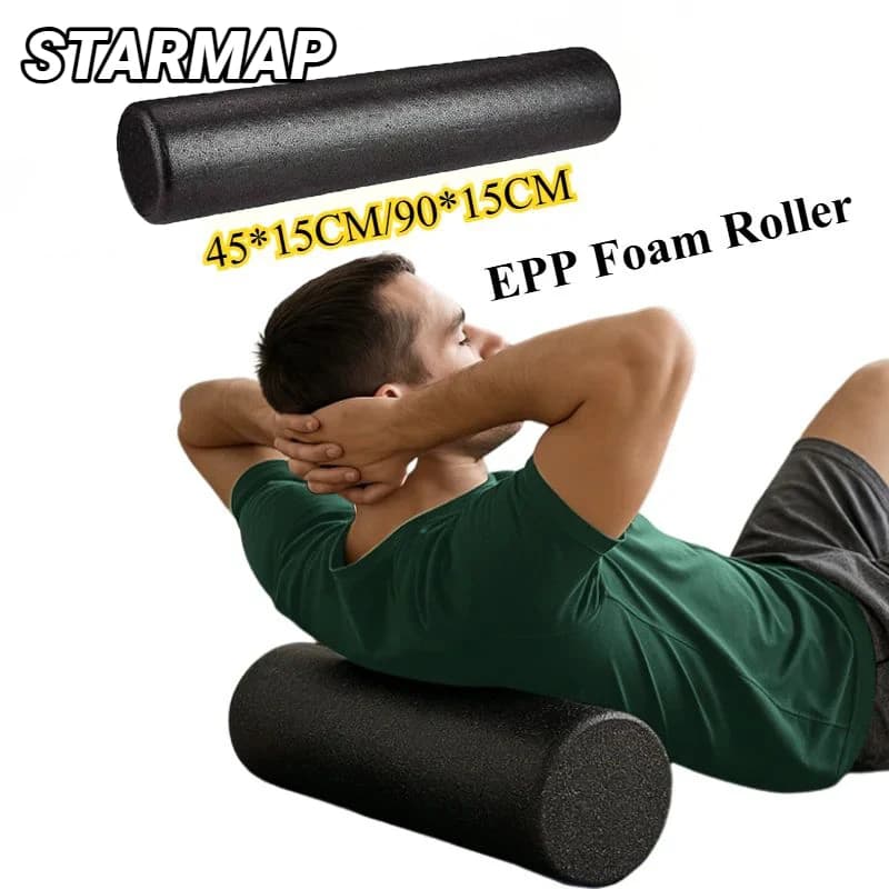 45/90CM Yoga Foam Massage Roller Fitness Portable Pilates Body Gym For Leg Arm Back Feet Pain Shaft Muscle Relaxation