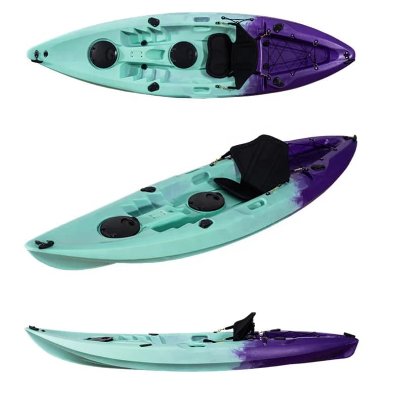 LSF Kayak Classic 1Persons Paddle Kayak Fishing Boat For Sea And Outdoor Sports With Big Capacity From HDPE