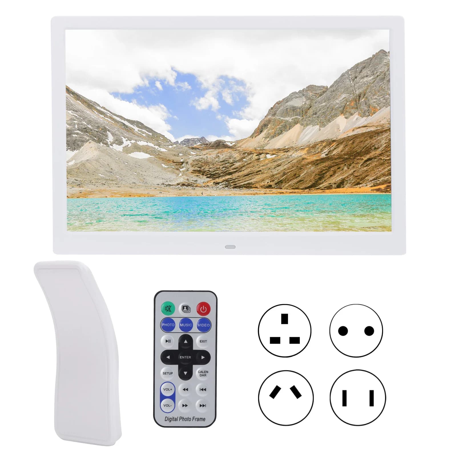 【Nuovo】 Album elettronico con cornice digitale HD 1280x800 da 15 pollici MP3 MPEG4 Immagine musicale
