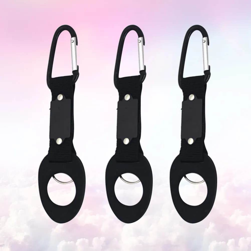 Set di 3 Clip per Bottiglia d'Acqua, Leggeri e Portatili, per Escursionismo, Campeggio, Pesca, Ciclismo, Moto, Zaino e Cintura