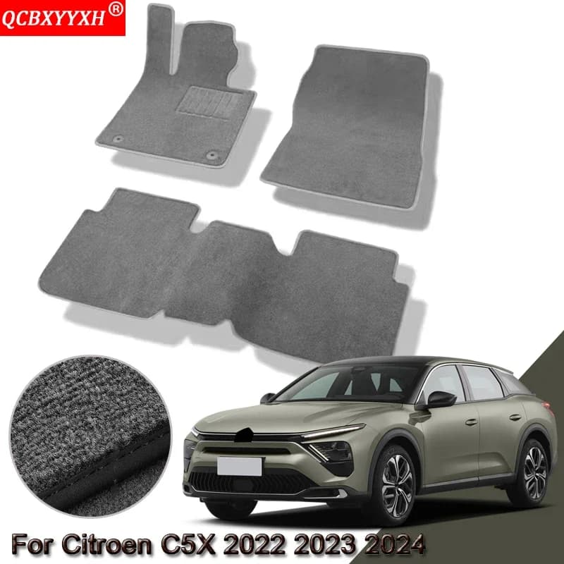 Tappetini auto personalizzati per Citroen C5X 2022 2023 2024 Tappetini antiscivolo impermeabili Tappeti di protezione interna Tappeti Accessorio