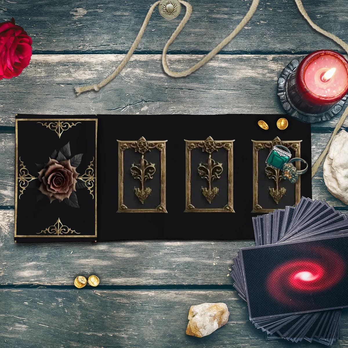 Gothic Creative Storage Bag Used For Tarot Card Storage Card Game Storage Bag Divination Ceremony Decorations