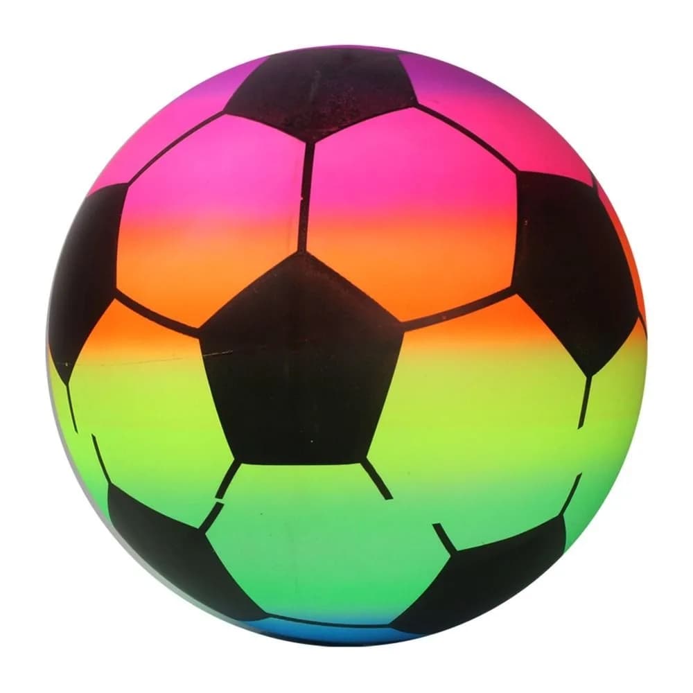 Durable 22cm Durable Inflatable Beach Balloon Giant PVC Rainbow Beach Balloon Outdoor Beach Volleyball