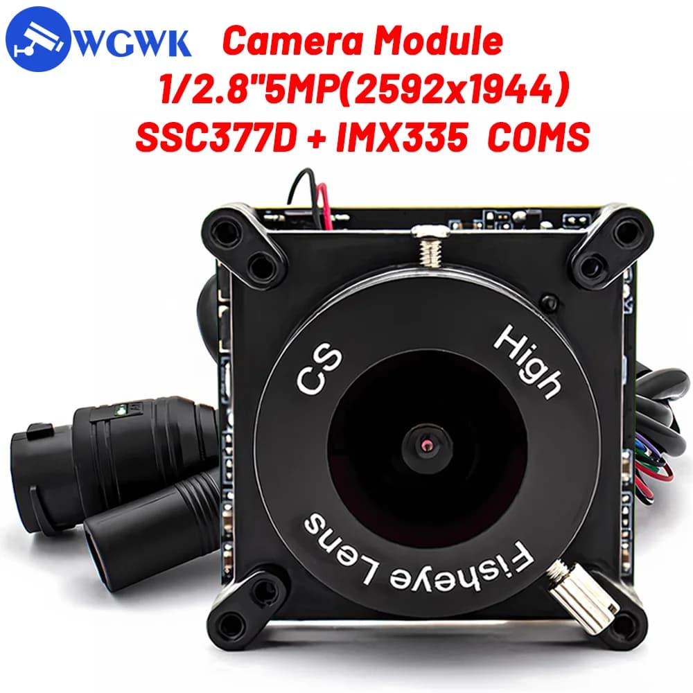 Modulo telecamera IP da 5 MP IMX335 1/2.8 "CMOS Zoom 10X Obiettivo varifocale Grandangolo IR-CUT Onvif RTSP RTMP Doppia luce ColorVu Webcam POE
