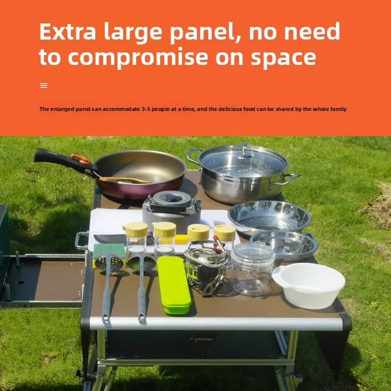 2026Bulin Outdoor Mobile Kitchen Portable Stove Camping Wild Cooking Utensils Camping Supplies Car Self-driving Tour Equipment