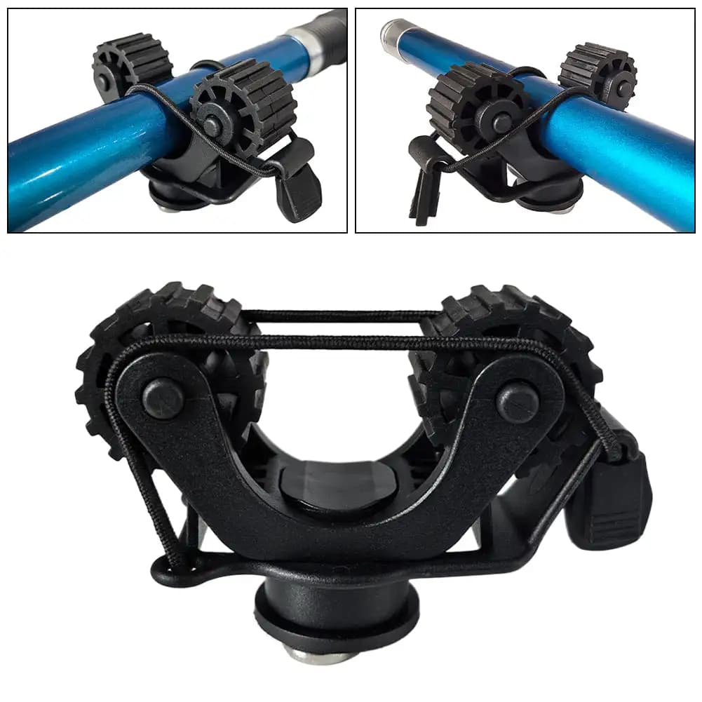 Supporto per pagaia per kayak da 2 pezzi Supporto per pista per kayak per contenere supporto per remo per pagaia standard Guida per kayak per accessori per canne da pesca