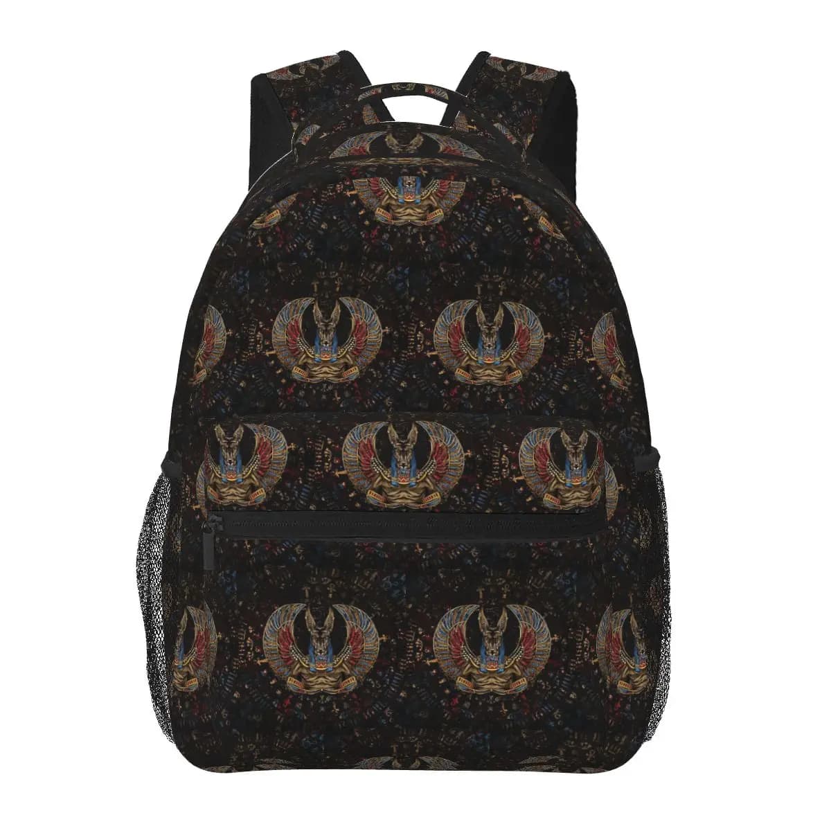 Anubis Dio Egiziano Studente Zaino Borsa da scuola Escursionismo Viaggio Zaino per uomo Donna Borse a tracolla Bookbag moda