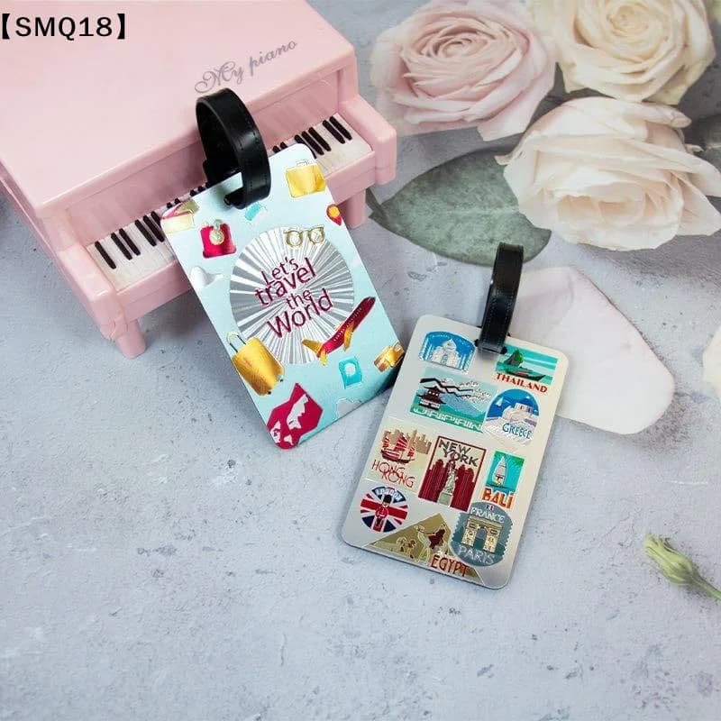 Travel Luggage Label ABS Luggage Tag Creativity Suitcase ID Address Holder Baggage Portable Baggage Boarding Accessory【SMQ】