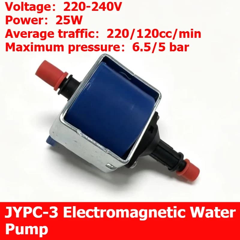 Piccola pompa elettromagnetica JYPC-3, piccola pompa dell'acqua, accessorio per macchina da caffè, accessorio per ferro da stiro a vapore, pompa autoadescante