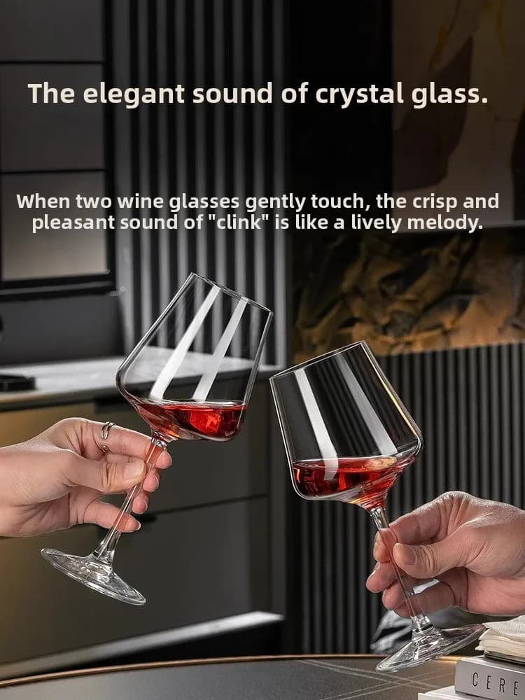 Luxury Crystal Glass Red Wine Glasses European Style High End Home Use Wine Glasses Sensation Elegant Classy Drinking Utensils