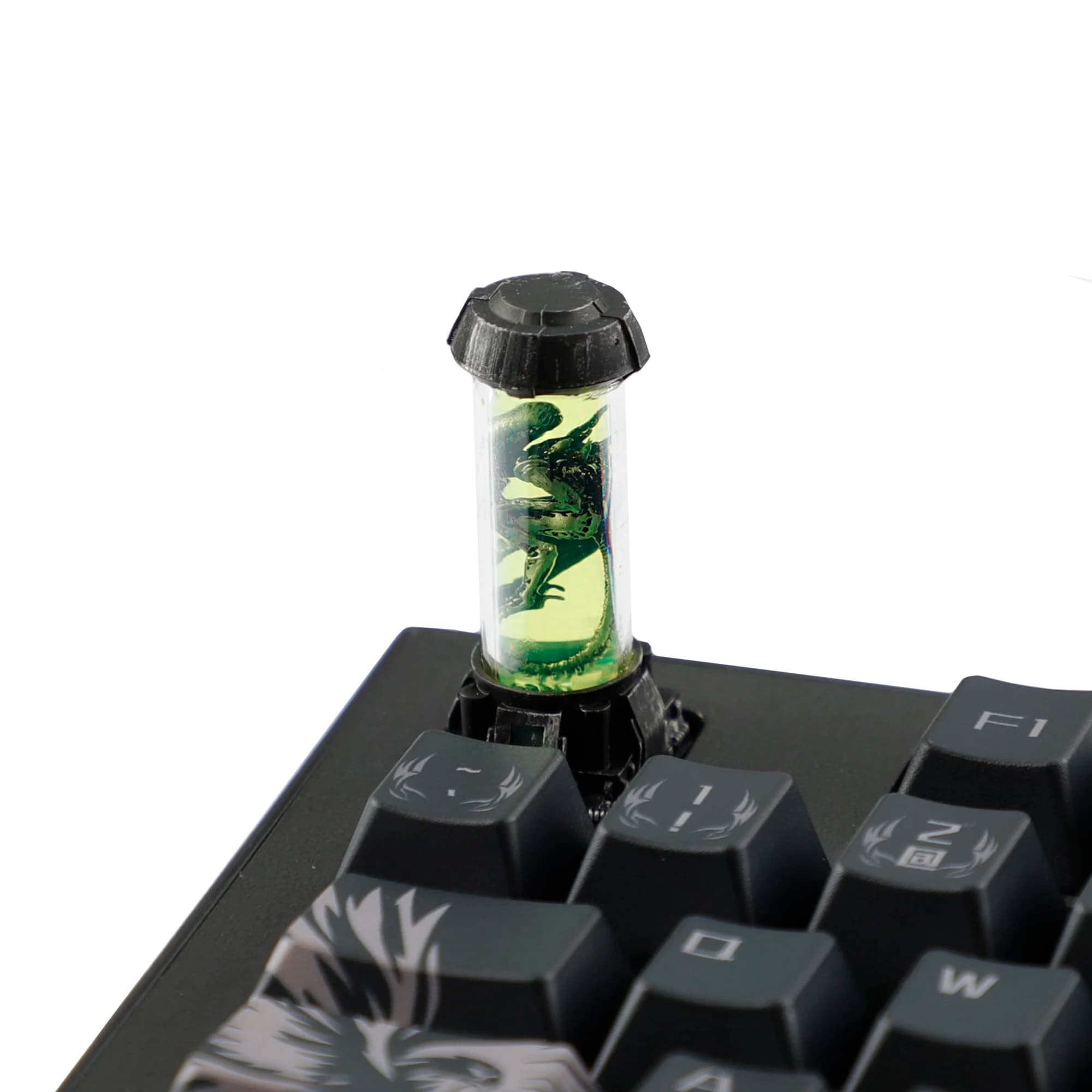 YMDK 1pcs Creativity Science Fiction Specimen Bionic Theme Pillar Shape Cool Personalized Keycap for MX Mechanical Keyboards
