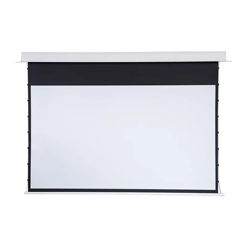 Hidden electric lifting projection screen absorbs the top inlaid projector screen high definition pull wire screen