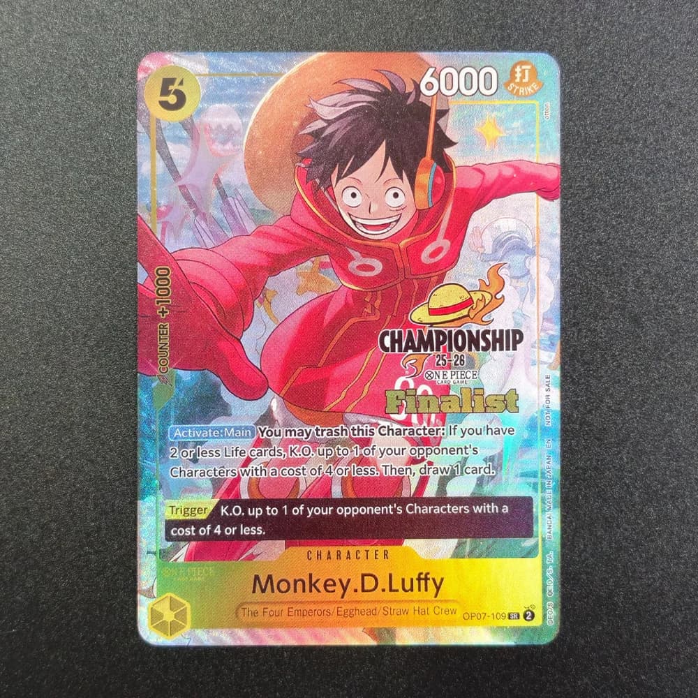 Set di Carte Collezionabili Fai-da-te Proxy One Piece English CS 25-26 Finalist Card Set 1 Luffy Nami Chopper OP07-066 Promozione Gioco Giocattolo