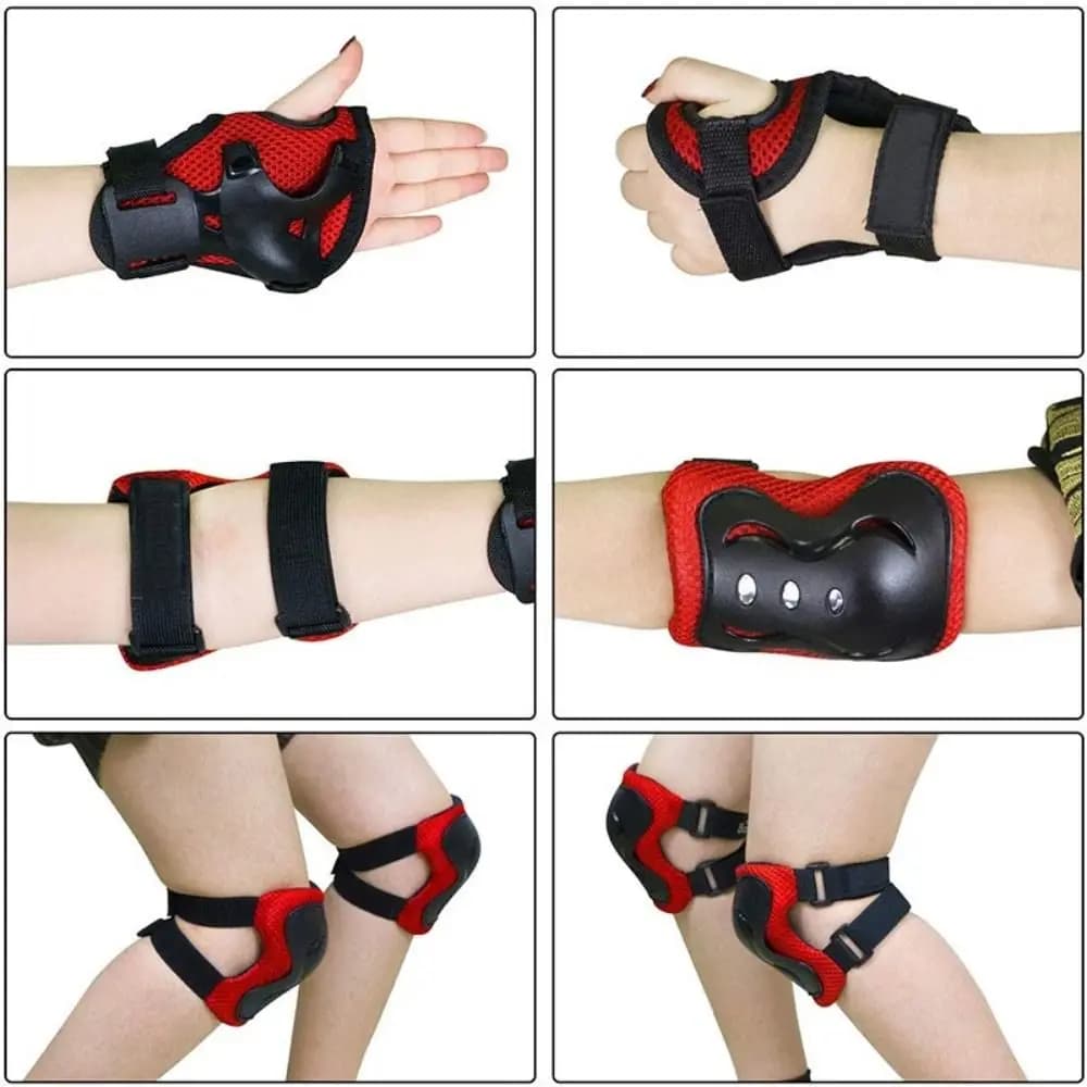 Casco da ciclismo in schiuma alla moda regolabile 4-12 anni Gomitiere per skateboard Protezione per il polso per bambini