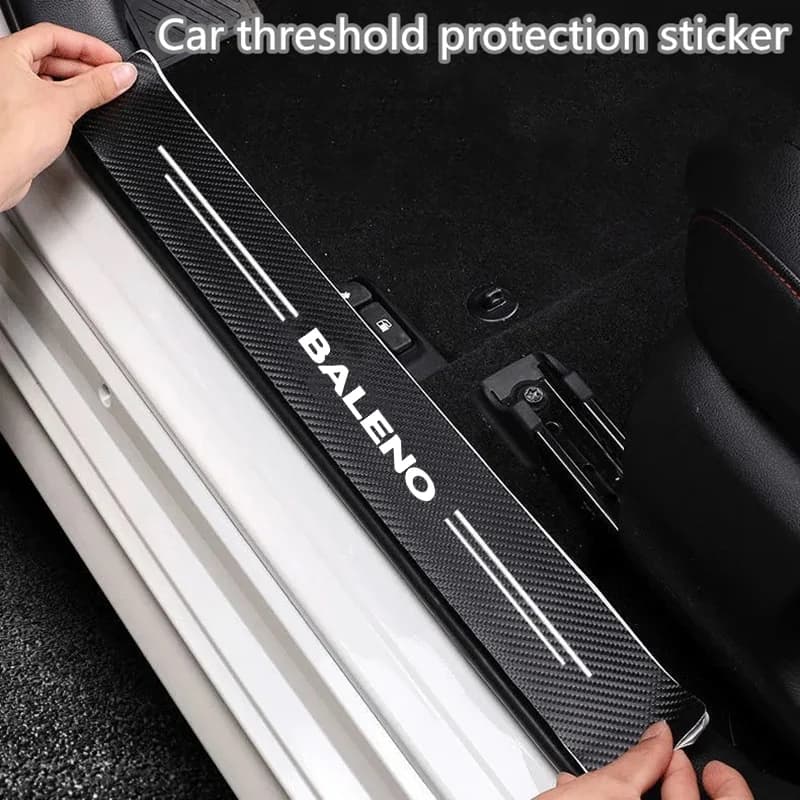 Car Wall decal carbon fiber protective strip for DIY paste side protective film for automatic door window sills for car Styling accessories Suzuki Baleno