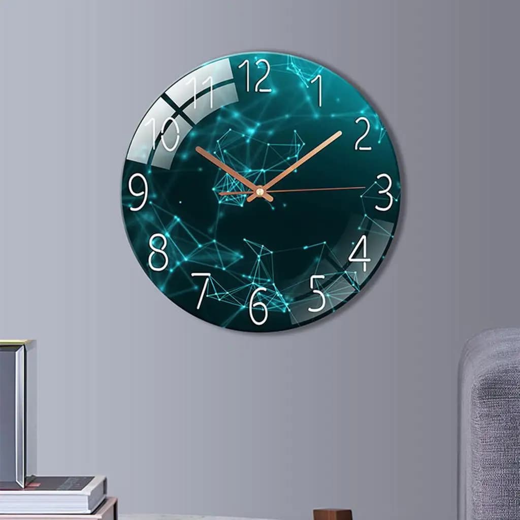 Orologio a Pendolo in Vetro per Soggiorno, Camera dei Bambini, Asilo Nido, Camera da Letto, Decorazione