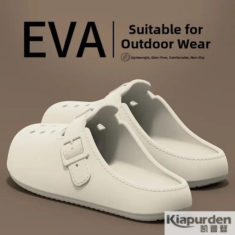 Women's Summer Outdoor Sandals Thick Bottom Home Beach Anti-slip Open-Toe Slippers Convenient Spring Season Footwear