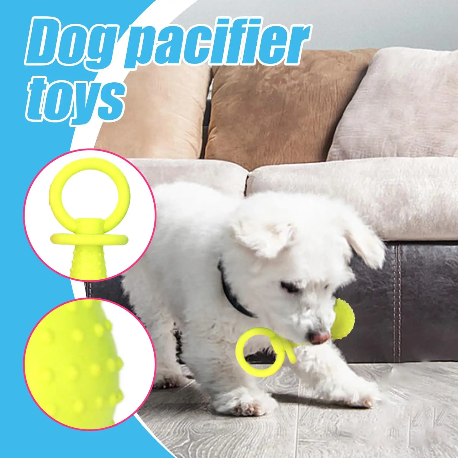 Giocattolo da masticare per cani, per la dentizione dei cuccioli, simulazione allattamento, sicuro, per il gioco dei molari, massaggiagengive calmante per viaggi, parco, casa, forniture per animali domestici
