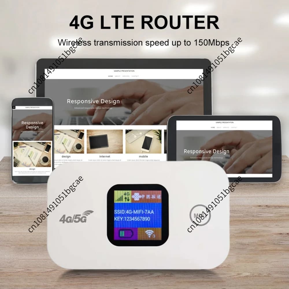 4G Lte Router Wireless Wifi Portable Modem Mini Outdoor Hotspot Pocket Mifi 150mbps Sim Card Slot Repeater 2100mah