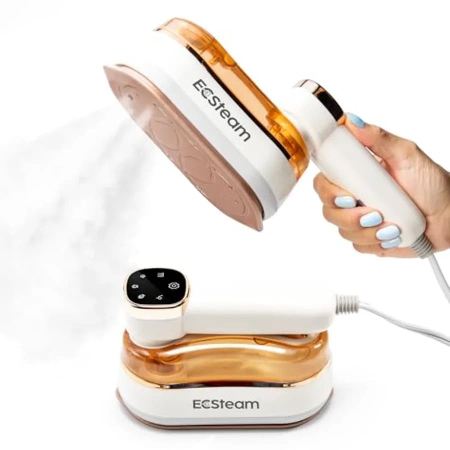 Steamer for Clothes and Iron 2 in 1 Portable Clothes Steamer Handheld and Travel Steam Iron for Clothes 1200W 20s Fast Heat-Up