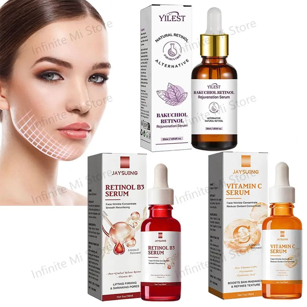 Retinol B3 serum face liquid vitamin C serum for face hyaluronic acid nourishing product for skin care