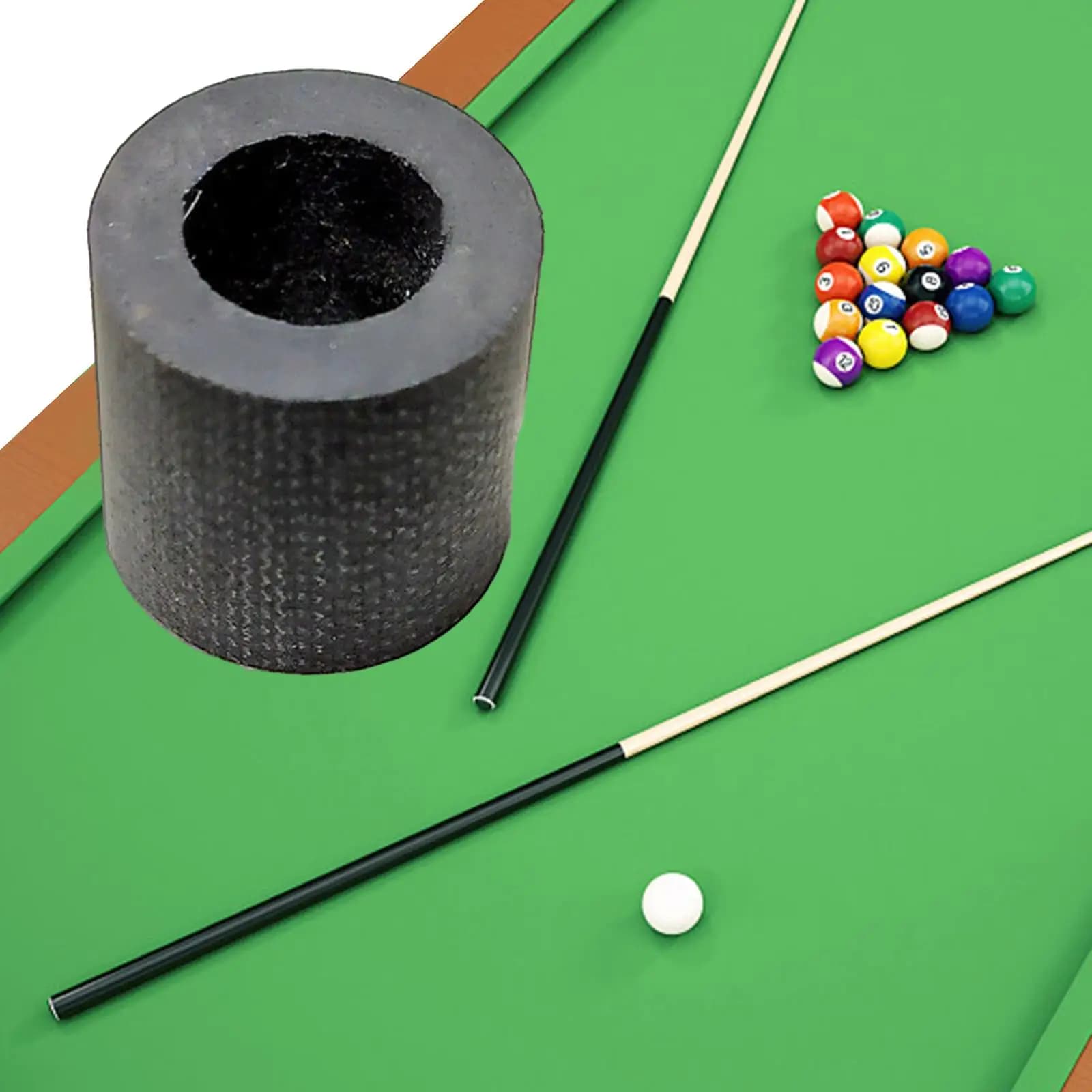 Accessorio Portatile in Fibra di Carbonio per la Riparazione di Punte e Cime di Stecche da Biliardo e Snooker
