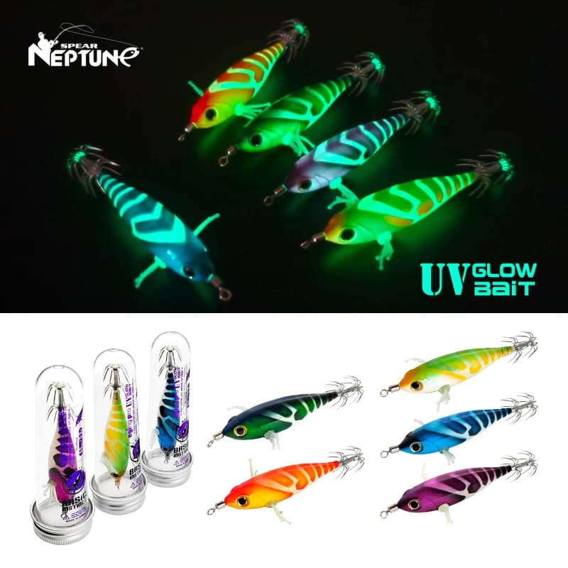 Nuovo Squid Bait 5.2g 8cm Webfoot Polpo Egi Gamberetti artificiali Egi Lure Air Seppie Calamari Macchina Calamari Orizzontale Jig Hook